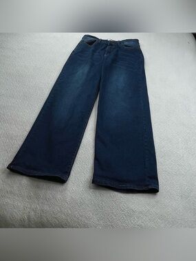 Angels Deep Blue Wide-Leg Women's Jeans~ Size 10/30 ~ Casual